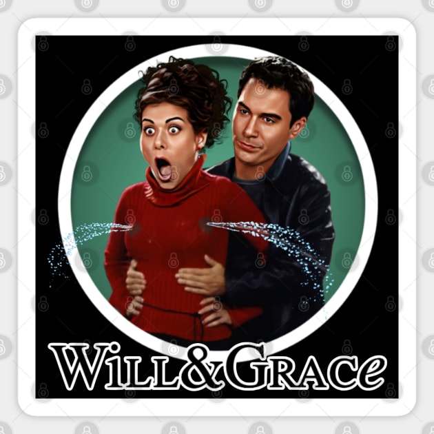 Will & Grace Magnet by Zbornak Designs